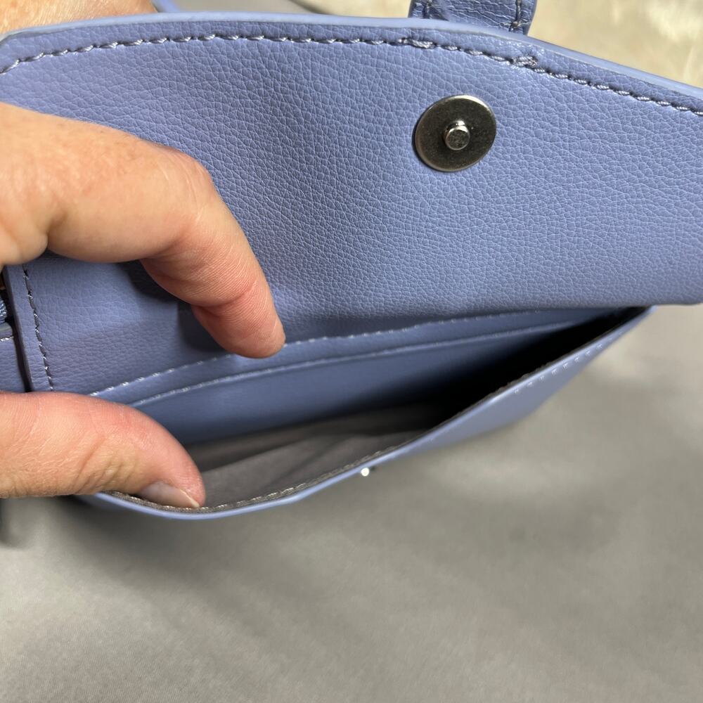 Fossil Faye String Wallet Crossbody Lavender With… - image 5